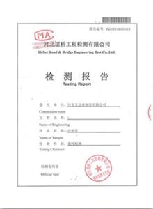 邯郸公司检测报告